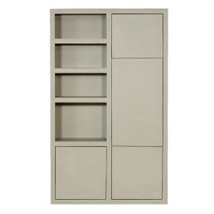 Giga Meubel Wandkast Xander – Mangohout – Beige – 120x45x200cm Giga Meubel Wandkast Xander – Mangohout – Beige – 120x45x200cm