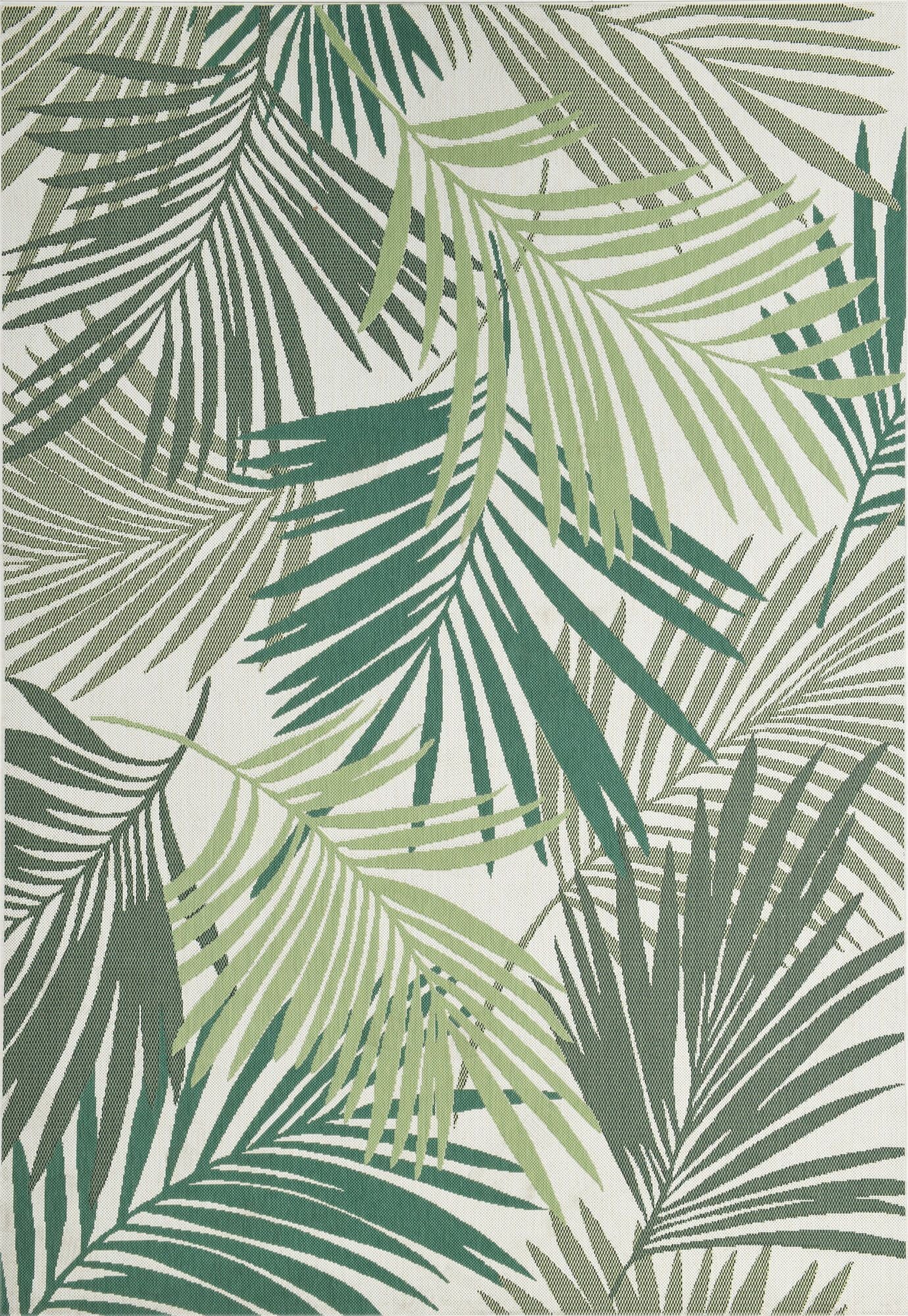 Naturalis karpet - 120x170 cm - palm leaf green
