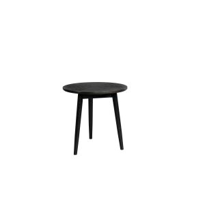 Housecraft Living Fabio Bijzettafel Rond 50×50 cm Hout Zwart