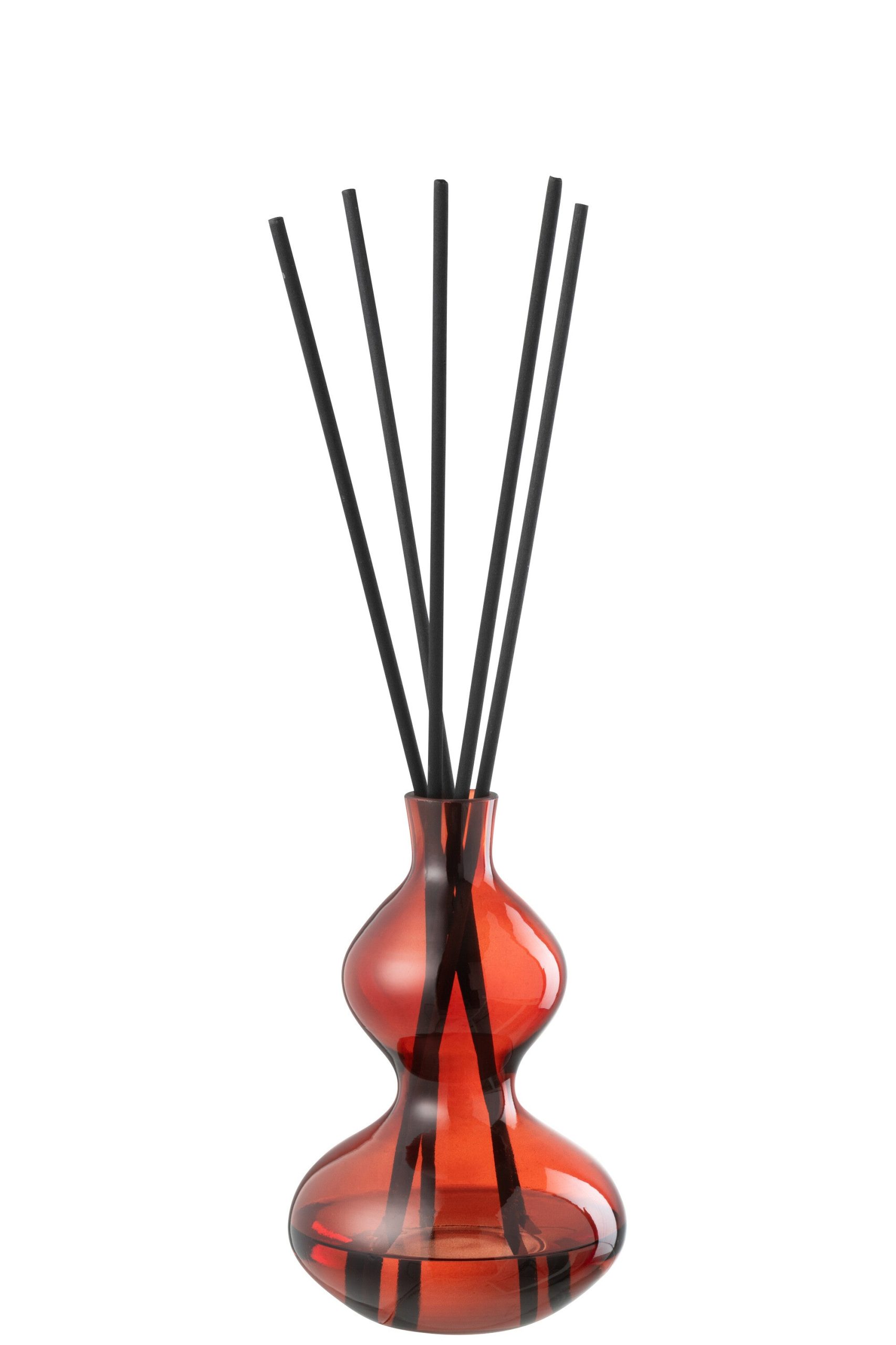 J-Line geurstokjes Olive & Frank Incense - glas - rood - small