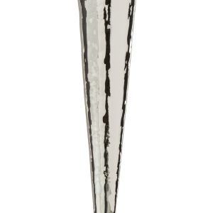 J-Line glas champagne Oneffen – glas – zilver – 4 stuks J-Line glas champagne Oneffen – glas – zilver – 4 stuks