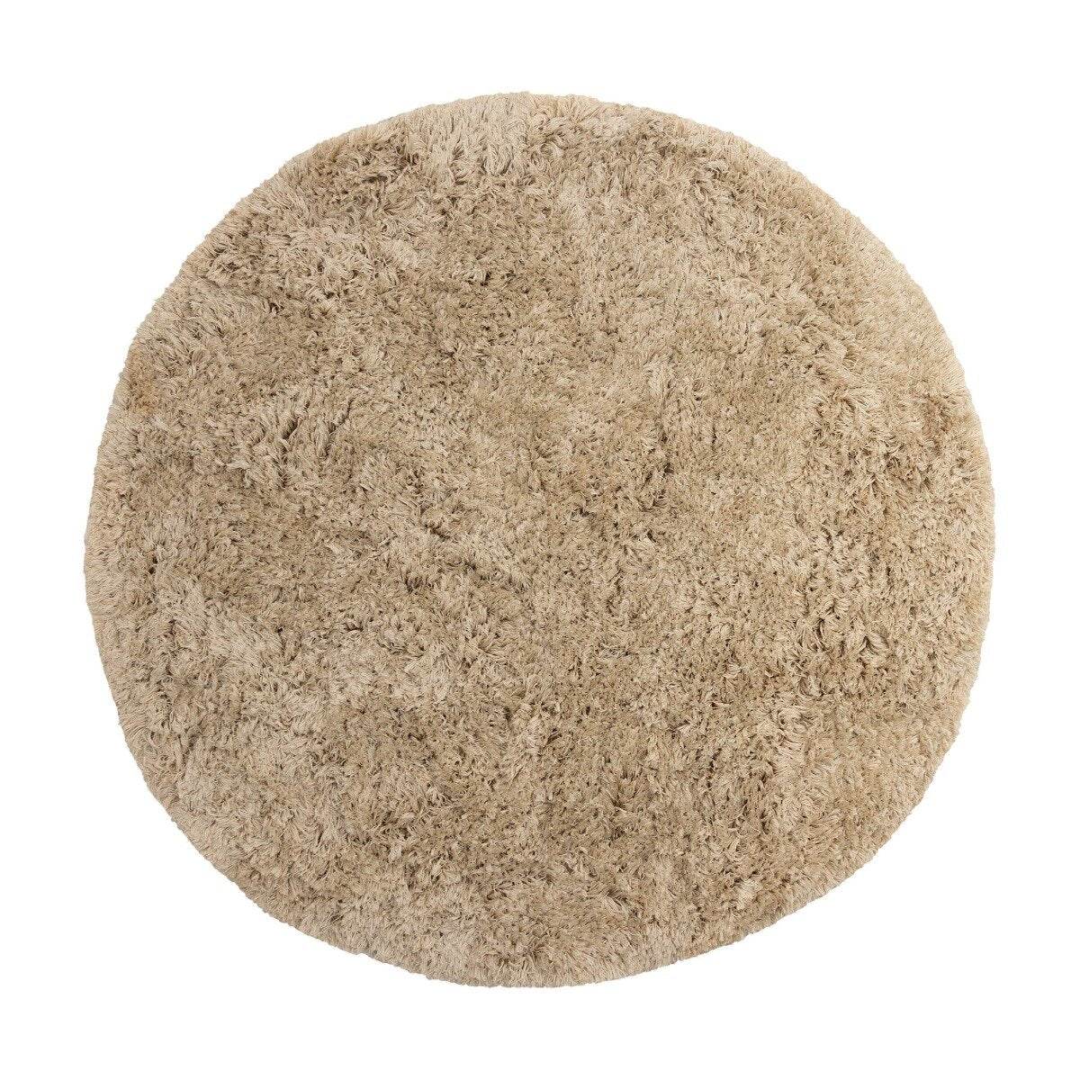 Interieur05 Vloerkleed Pilo-beige -polyester -rond -hoogpolig - 120 x