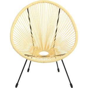 Kare Design Tuinfauteuil Acapulco pastel geel Kare Design Tuinfauteuil Acapulco pastel geel