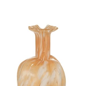 J-Line vaas Melissa – glas – beige – large – 23 cm hoog