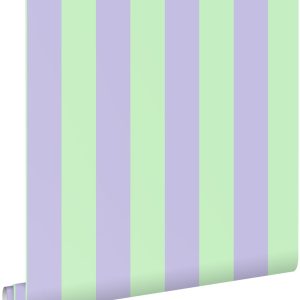 ESTAhome behang strepen paars en groen – 0.53 x 10.05 m – 131573 ESTAhome behang strepen paars en groen – 0.53 x 10.05 m – 131573