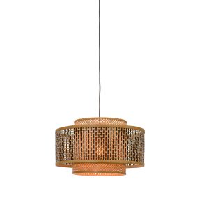 GOOD&MOJO hanglamp Bhutan – bruin – Ø50cm GOOD&MOJO hanglamp Bhutan – bruin – Ø50cm