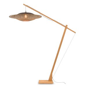 GOOD&MOJO vloerlamp Kalimantan – bruin – Ø87cm GOOD&MOJO vloerlamp Kalimantan – bruin – Ø87cm