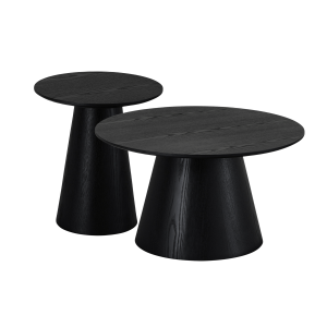 Furnhouse salontafel set Tango – Zwart – Ø 45/80 cm Furnhouse salontafel set Tango – Zwart – Ø 45/80 cm
