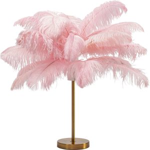 Kare Design Tafellamp – veren – roze
