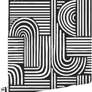 ESTAhome behang grafisch 3D motief zwart wit – 53 cm x 10.05 m – 13994 ESTAhome behang grafisch 3D motief zwart wit – 53 cm x 10.05 m – 13994