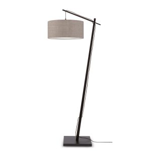 GOOD&MOJO vloerlamp Andes – taupe – Ø47cm