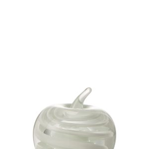 J-Line presse-papier Appel – glas – wit – small J-Line presse-papier Appel – glas – wit – small