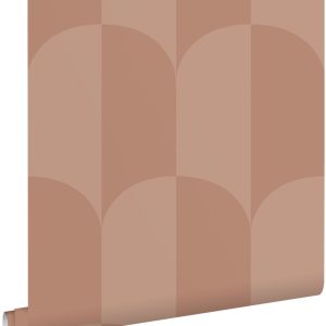 ESTAhome behang art deco bogen terracotta roze – 53 cm x 10.05 m – 131