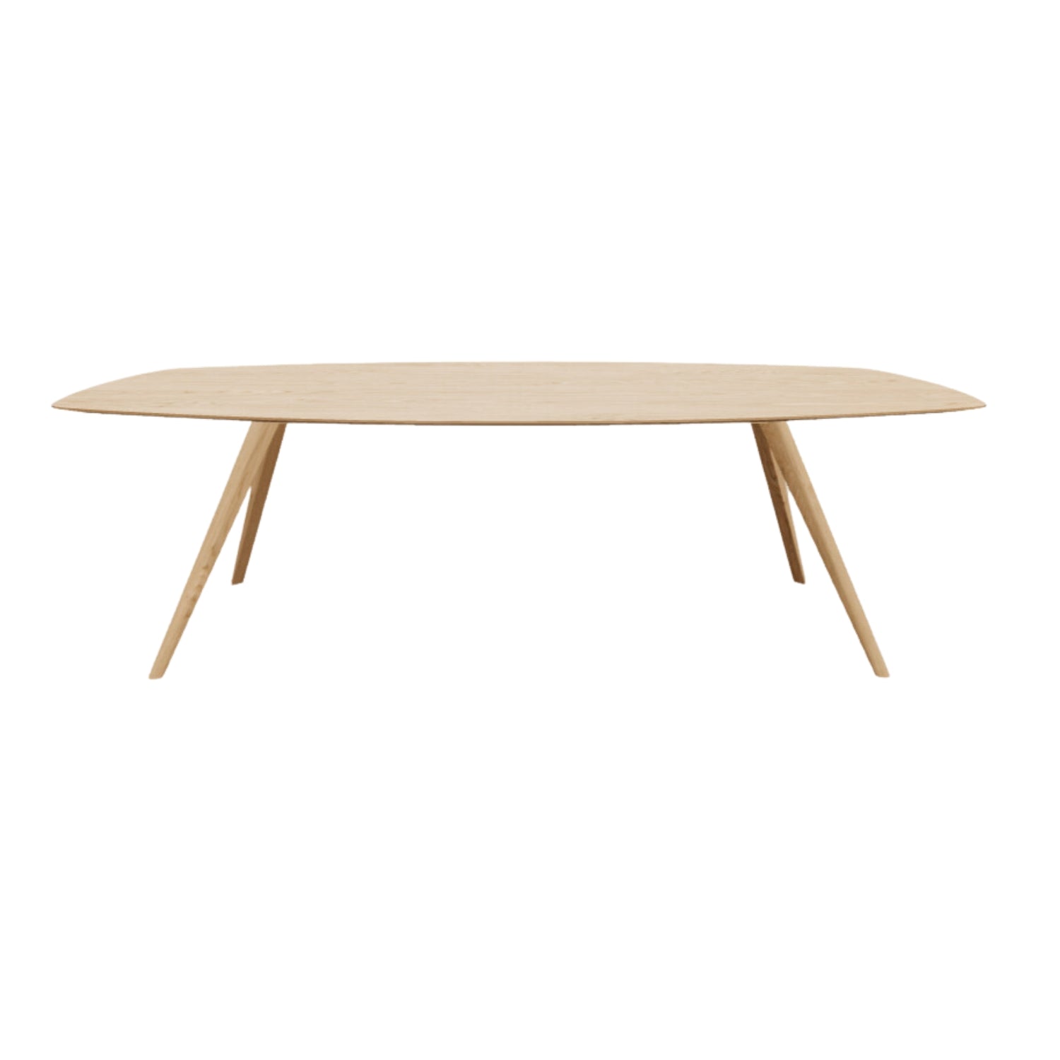 HelloTable eettafel Novum 30 - semi ovaal - 240x120 cm - eiken naturel