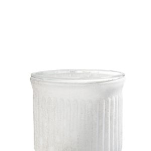J-Line windlicht Streep – glas – wit – 6 stuks J-Line windlicht Streep – glas – wit – 6 stuks