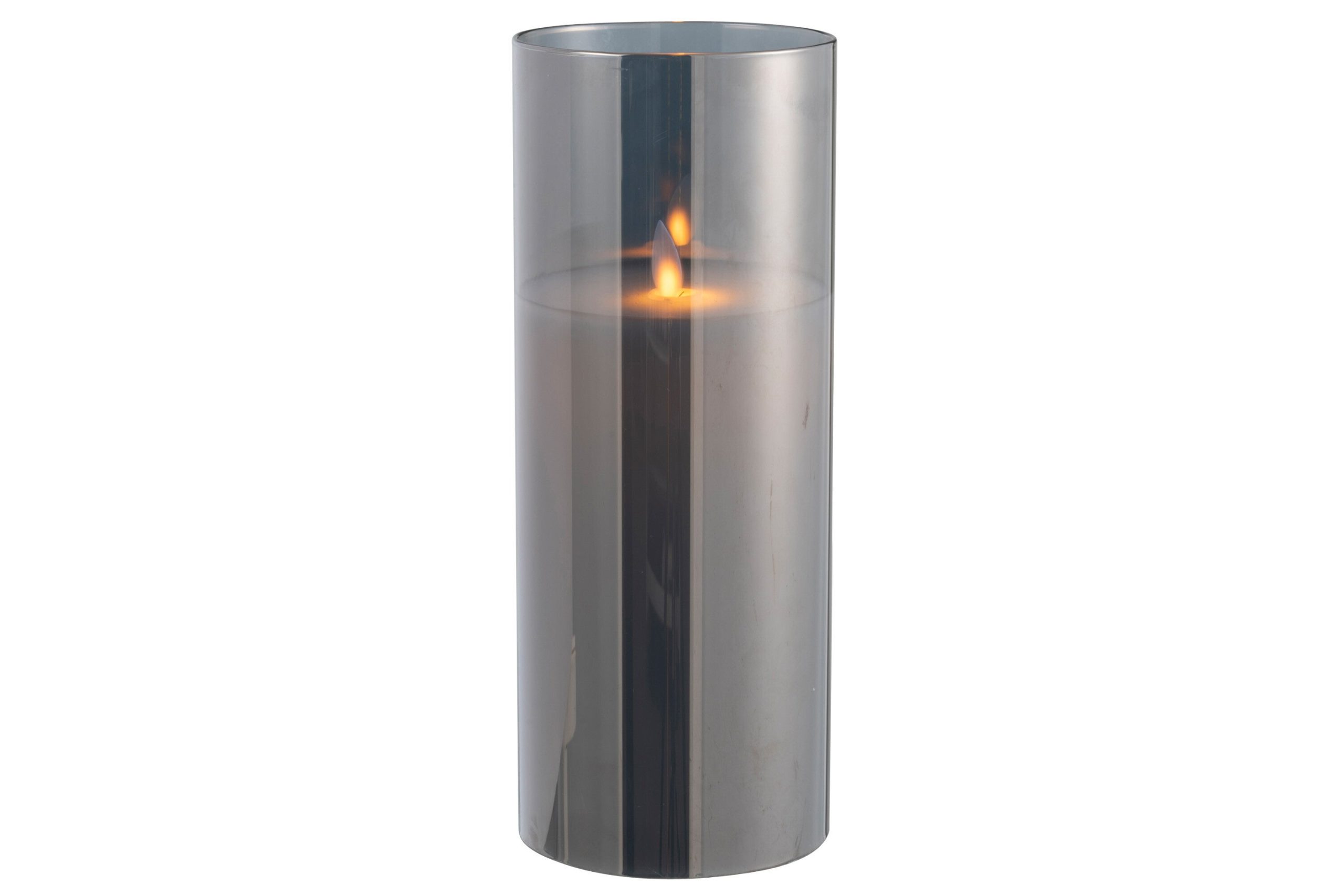 J-Line lamp Blinkend - glas - grijs - large - LED lichtjes