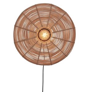 GOOD&MOJO wandlamp Tanami – bruin – Ø18cm GOOD&MOJO wandlamp Tanami – bruin – Ø18cm