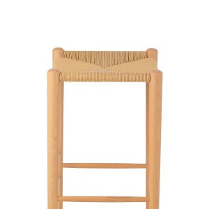 J-Line barkruk Orientaal – essenhout/touw – naturel