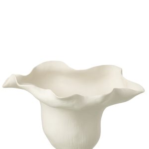 J-Line vaas Helix – keramiek – wit