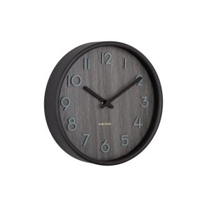 Karlsson wandklok Pure Small – bruin – Ø22cm