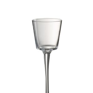 J-Line kaarshouder Conisch Op Voet – glas – transparant – medium J-Line kaarshouder Conisch Op Voet – glas – transparant – medium