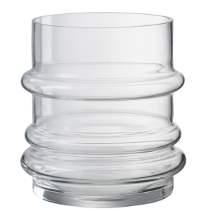 J-Line vaas Band – glas – transparant – small – Ø 15 cm
