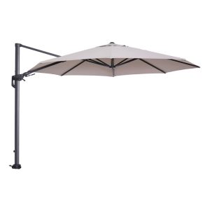 Hawaii parasol – Ø350 cm – carbon black – zand