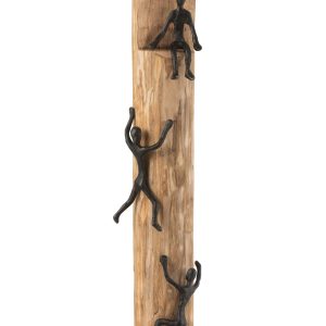 J-Line decoratie Figuren Klimmen – hout/aluminium – zwart J-Line decoratie Figuren Klimmen – hout/aluminium – zwart