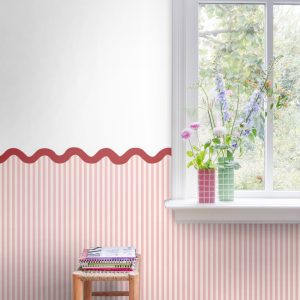 ESTAhome fotobehang lambrisering roze – 2.5 x 2.79 m – 159524 ESTAhome fotobehang lambrisering roze – 2.5 x 2.79 m – 159524