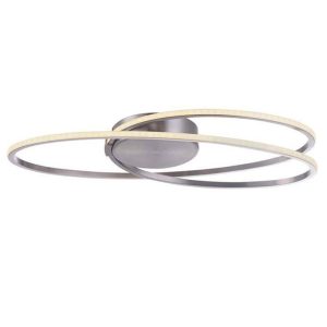 Freelight plafondlamp Ophelia – 1 lichts – 49 x 10 cm – mat chroom Freelight plafondlamp Ophelia – 1 lichts – 49 x 10 cm – mat chroom