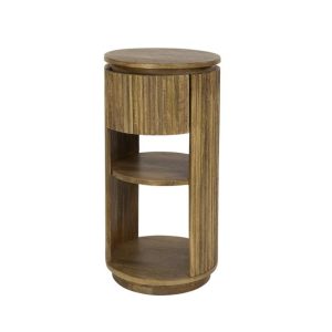 Giga Meubel Nachtkastje Wave XS – Naturel Mangohout – 30x30x60cm Giga Meubel Nachtkastje Wave XS – Naturel Mangohout – 30x30x60cm
