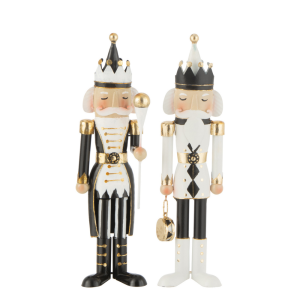 J-Line figuur Notenkraker – ijzer – zwart/wit – small – 2 stuks J-Line figuur Notenkraker – ijzer – zwart/wit – small – 2 stuks