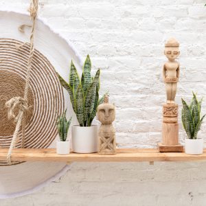 J-Line plant Sansevieria in pot – kunststof – groen – large J-Line plant Sansevieria in pot – kunststof – groen – large