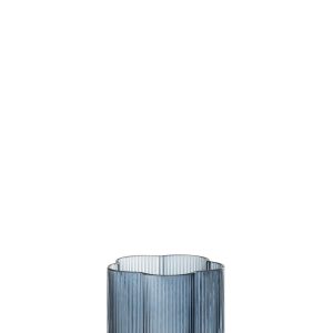 J-Line glas Fiore – glas – donkerblauw – 12 stuks J-Line glas Fiore – glas – donkerblauw – 12 stuks