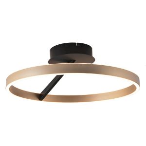 Freelight plafondlamp Pilota – 2 lichts – 55 x 18 cm – zwart goud Freelight plafondlamp Pilota – 2 lichts – 55 x 18 cm – zwart goud