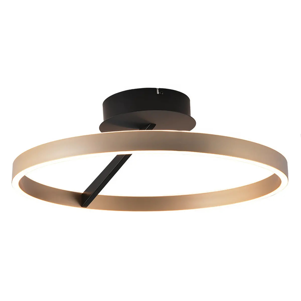 Freelight plafondlamp Pilota - 2 lichts - 55 x 18 cm - zwart goud