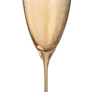J-Line wijnglas – glas – goud