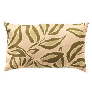 ELARA – kussenhoes outdoor 30×50 cm – bladmotief – Semolina – beige, g ELARA – kussenhoes outdoor 30×50 cm – bladmotief – Semolina – beige, g