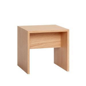 Hübsch bijzettafel Less – mdf/eikenfineer – 40x40xh40cm