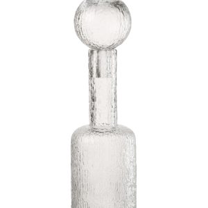 J-Line decoratie Fles Reliëf – glas – transparant – medium J-Line decoratie Fles Reliëf – glas – transparant – medium