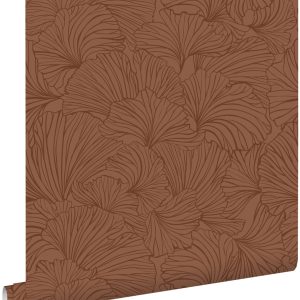 ESTAhome behang ginkgo bladeren terracotta – 53 cm x 10.05 m – 139617 ESTAhome behang ginkgo bladeren terracotta – 53 cm x 10.05 m – 139617