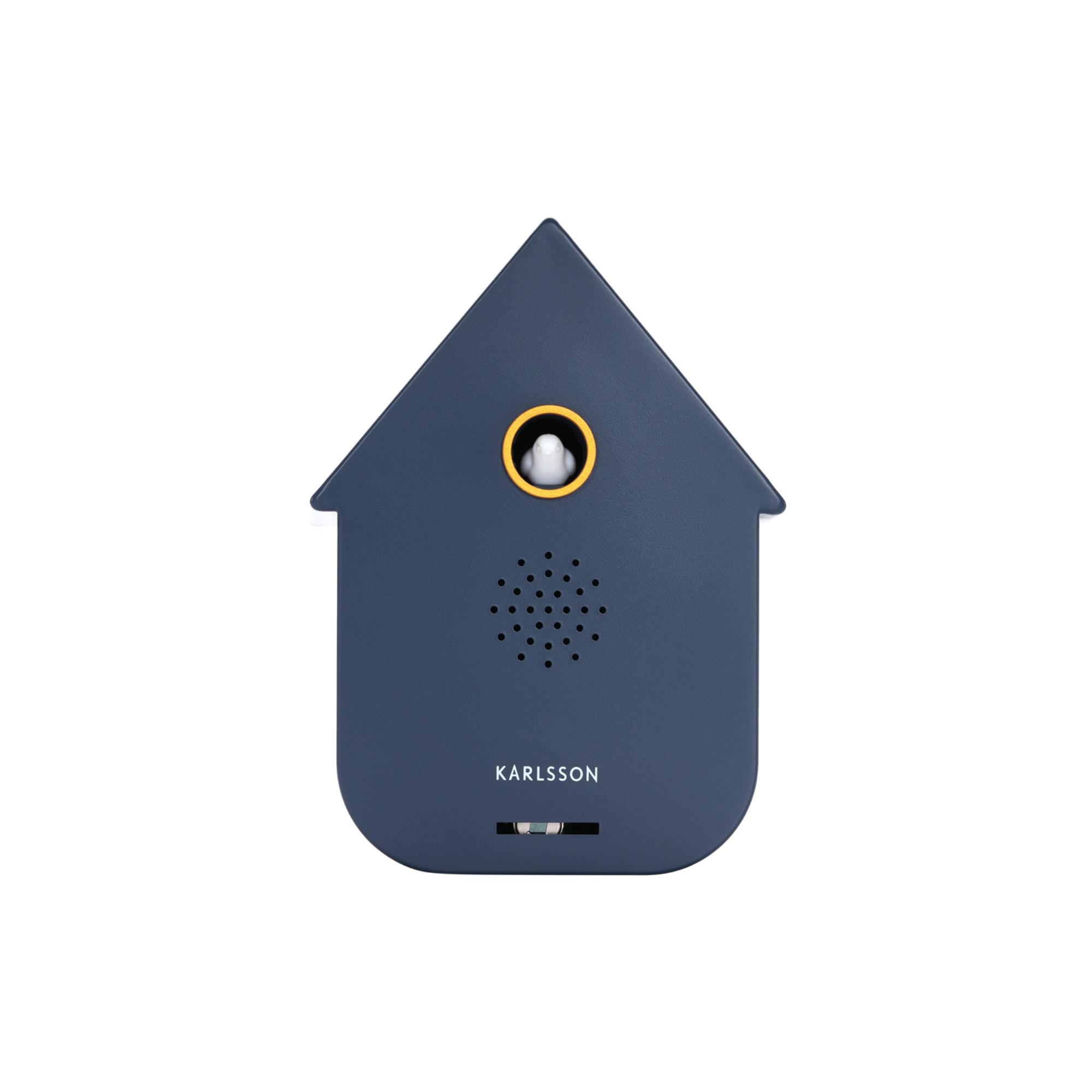 Karlsson ornament Sound Box Modern Cuckoo - blauw - 12x7.5x11.5cm - Va