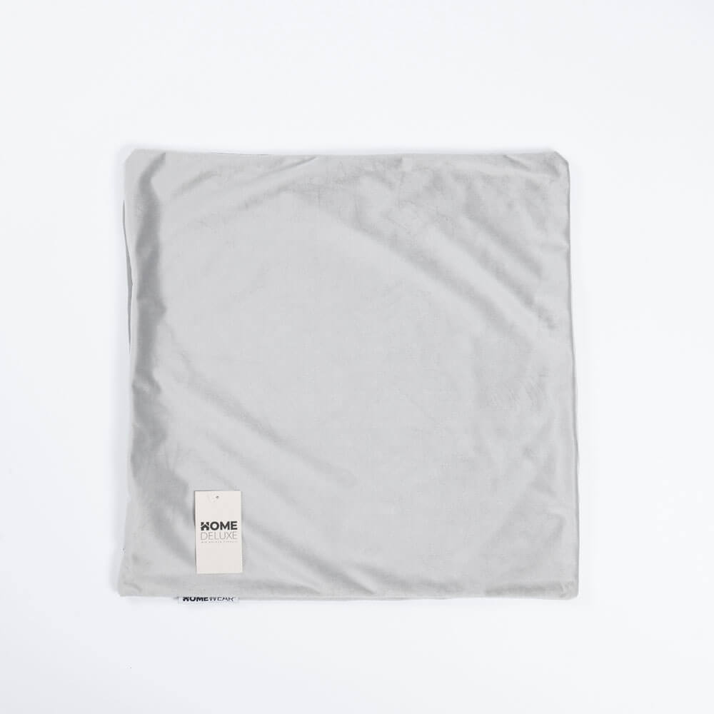 HOME DELUXE Fluwelen Kussenhoes COUSHY - Grijs