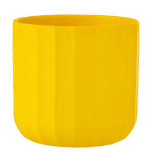 J-Line bloempot Summer – keramiek – geel – large – 2 stuks – Ø 18.5 cm J-Line bloempot Summer – keramiek – geel – large – 2 stuks – Ø 18.5 cm