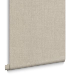 Graham & Brown Vliesbehang – Linen Beige – 10mx52cm
