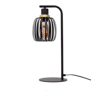 EGLO tafellamp Pocicas – e27 – 50 cm – zwart/goud EGLO tafellamp Pocicas – e27 – 50 cm – zwart/goud