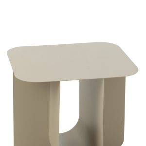 J-Line bijzettafel Vierkant – metaal – beige
