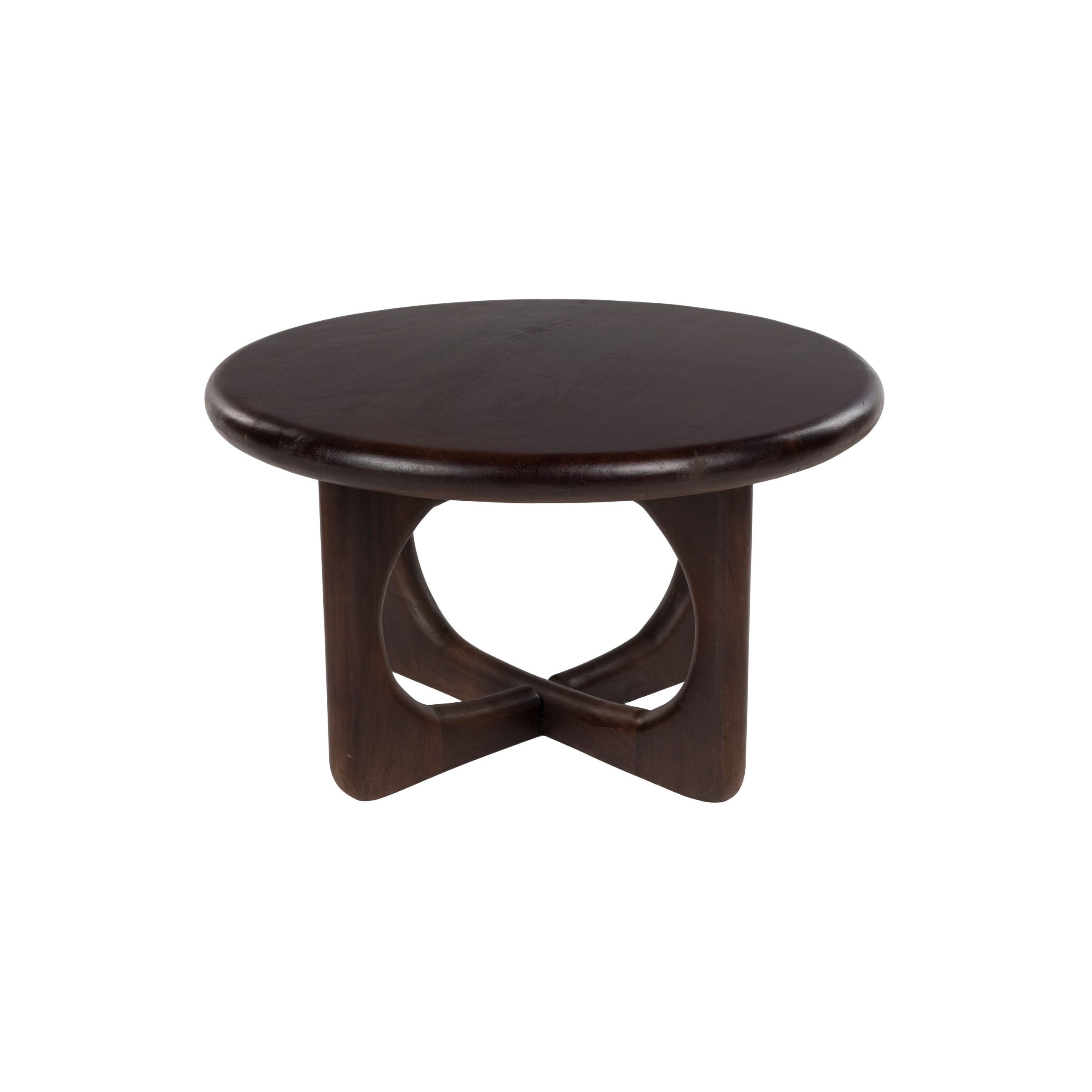 Housecraft Living Jani Salontafel Rond 60 cm Mangohout Donkerbruin