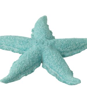 J-Line decoratie Zeester – polyresin – azuur – large