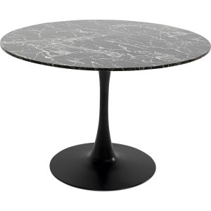 Kare Design Eettafel Schickeria Ø110cm marmerprint zwart Kare Design Eettafel Schickeria Ø110cm marmerprint zwart